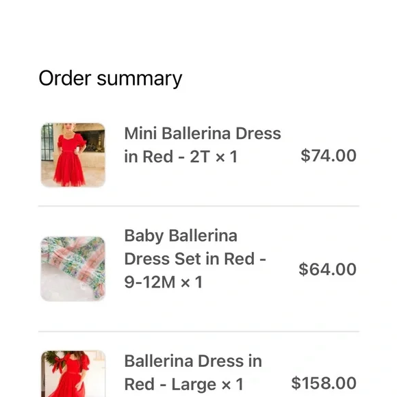 Matching Red Dresses Set - Picture 10 of 10